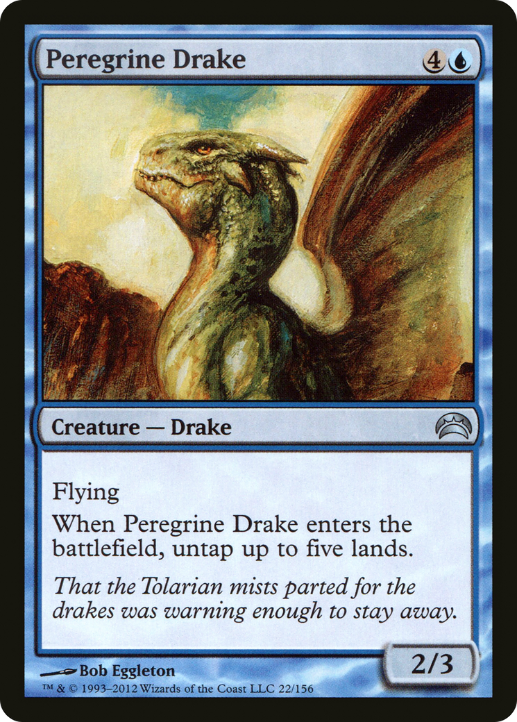 Image of Peregrine Drake (PC2-022) - Planechase 2012 Foil