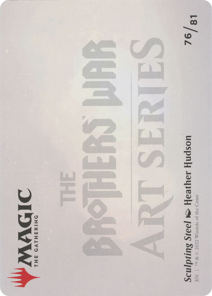 Image of Sculpting Steel // Sculpting Steel (ABRO-076) - The Brothers' War Art Series (Borderless) Foil