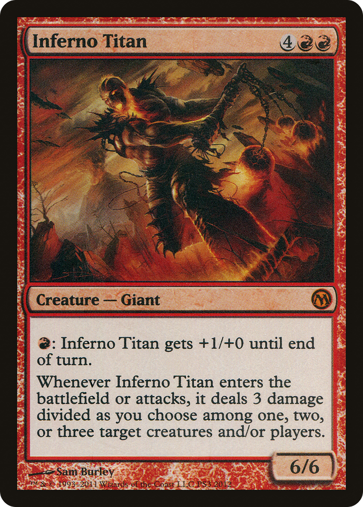 Image of Inferno Titan (MEDIA-003) - Duels of the Planeswalkers 2012 Promos Foil
