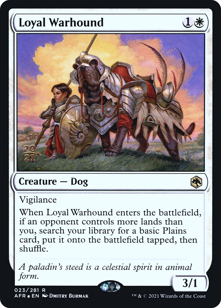 Image of Loyal Warhound (PRE-023) - Adventures in the Forgotten Realms Promos Foil