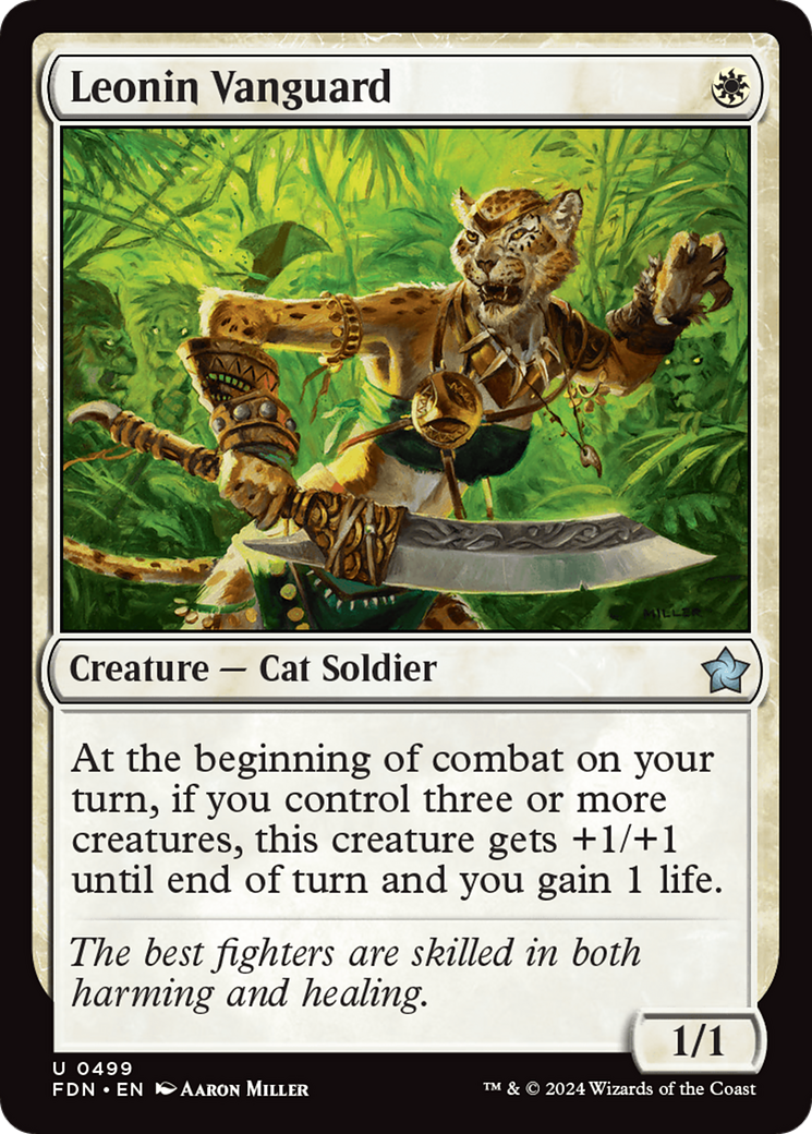Image of Leonin Vanguard (FDN-499) - Foundations