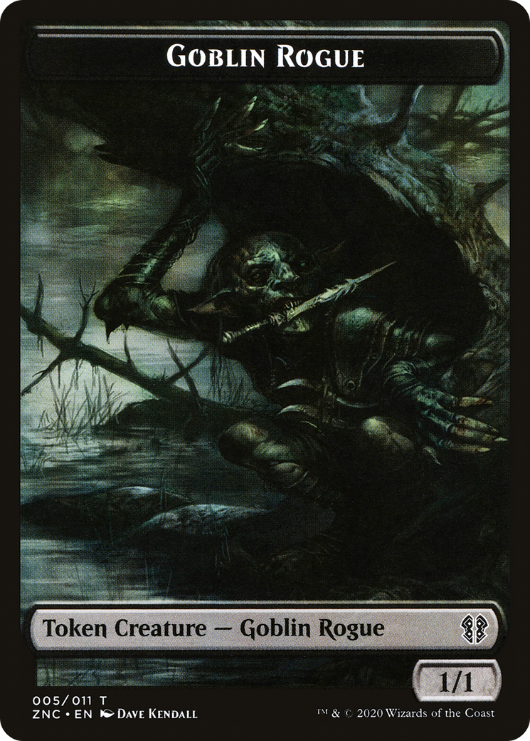 Image of Goblin Rogue (TZNC-005) - Zendikar Rising Commander Tokens