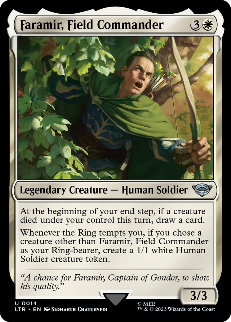 Image of Faramir, Field Commander (LTR-014) - The Lord of the Rings: Tales of Middle-earth Foil