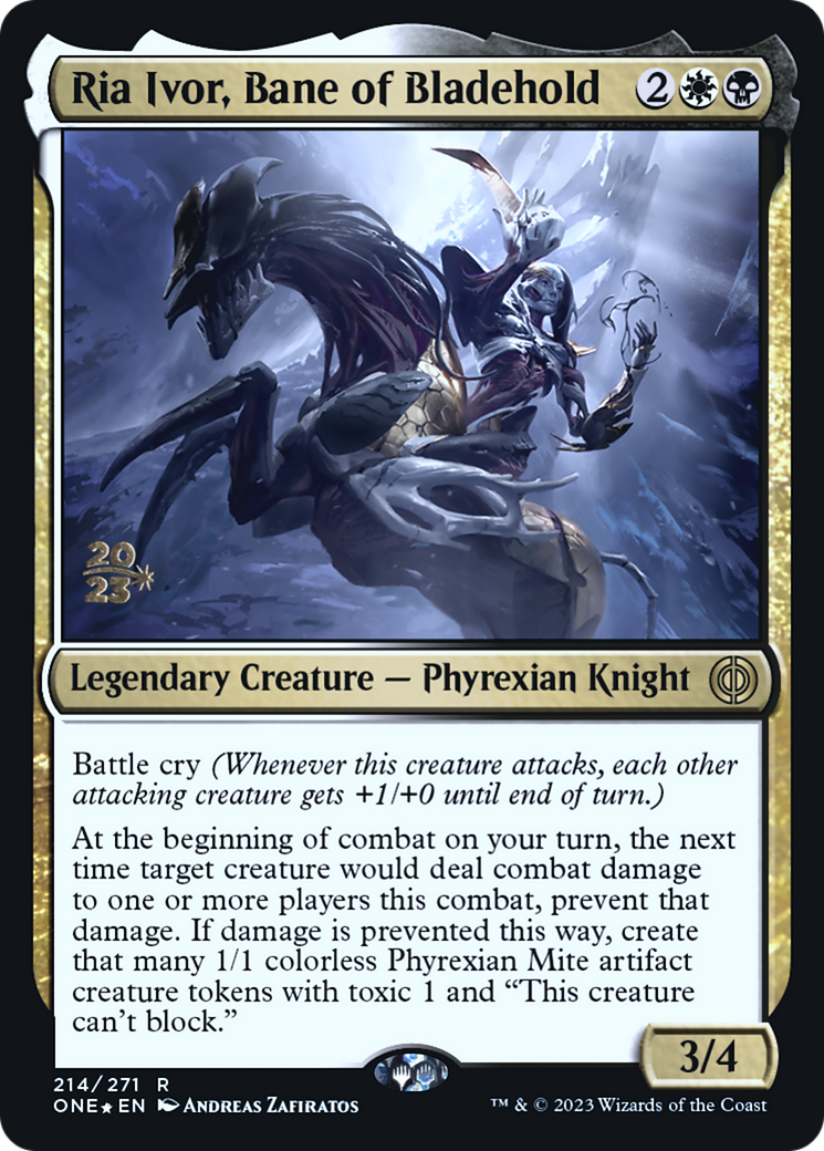 Image of Ria Ivor, Bane of Bladehold (PRE-214) - Phyrexia: All Will Be One Promos Foil