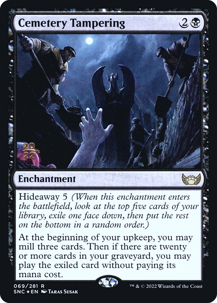 Image of Cemetery Tampering (PRE-069) - Streets of New Capenna Promos Foil