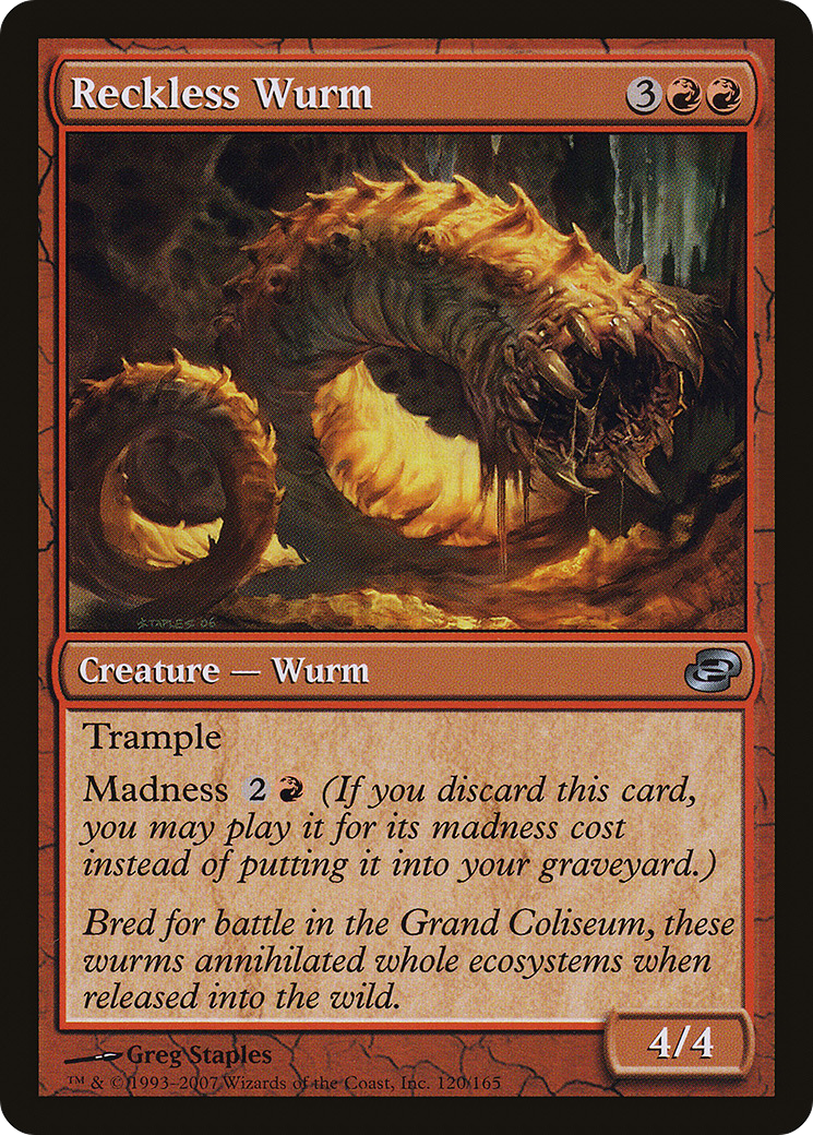 Image of Reckless Wurm (PLC-120) - Planar Chaos: (colorshifted) Foil