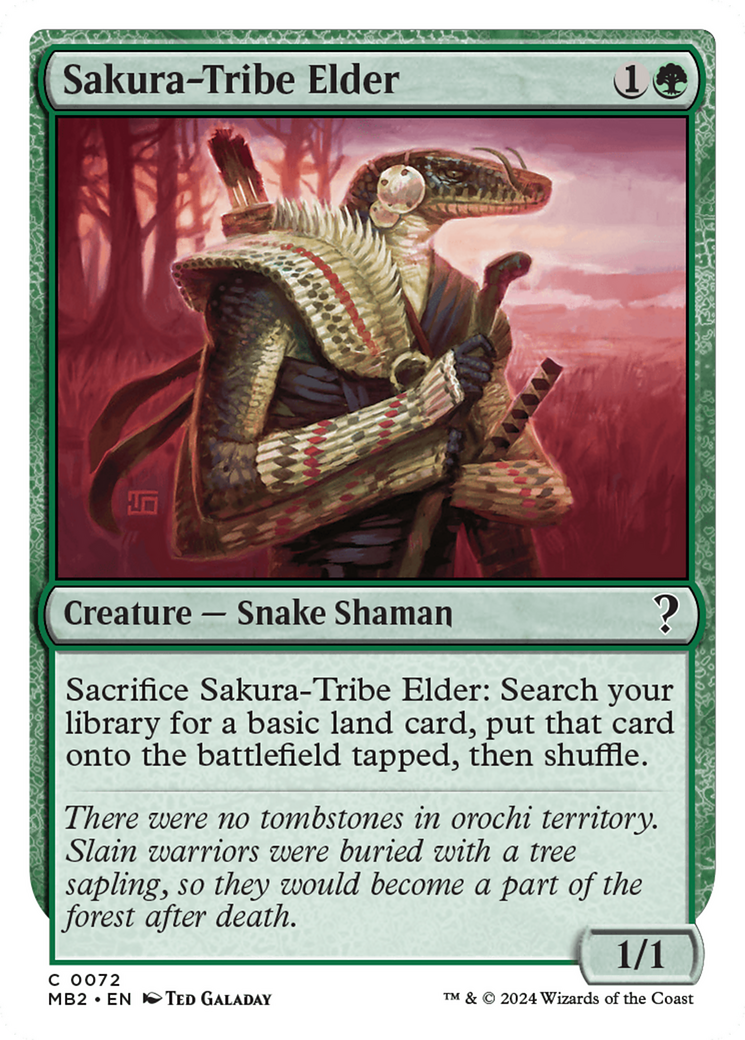 Image of Sakura-Tribe Elder (White Border) (MB2-072) - Mystery Booster 2
