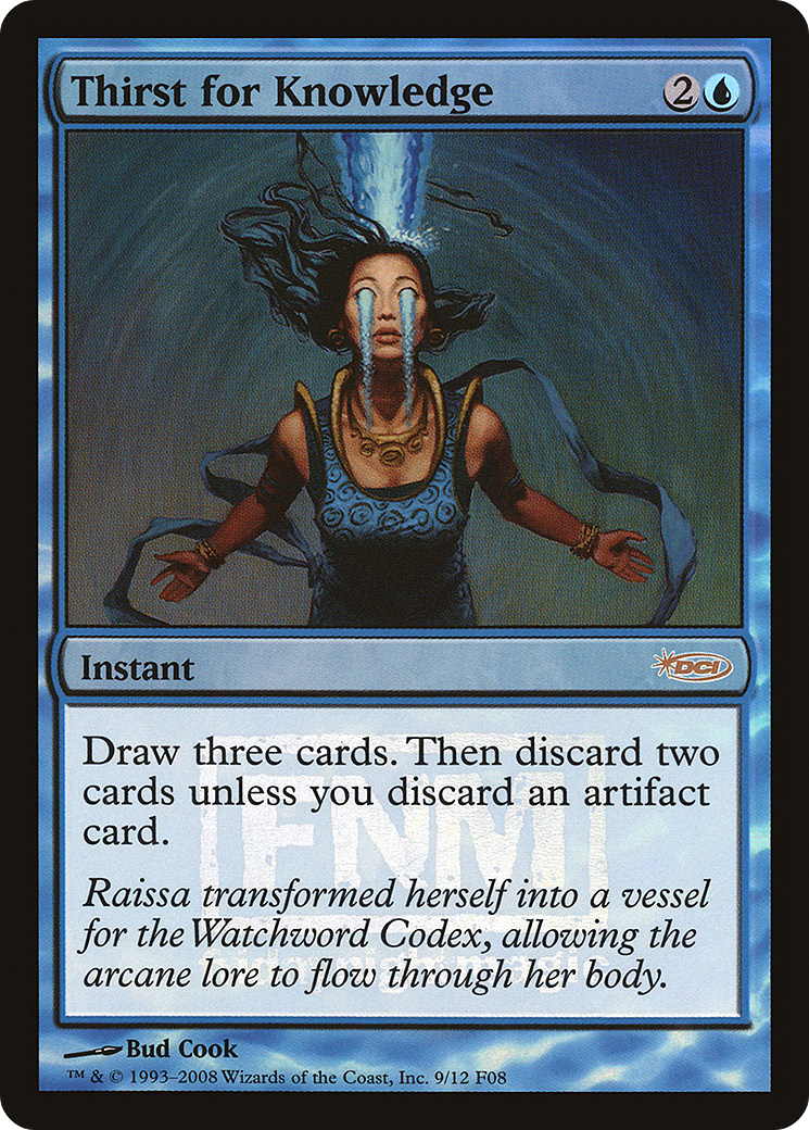 Image of Thirst for Knowledge (FNM-) - Friday Night Magic 2008 Foil