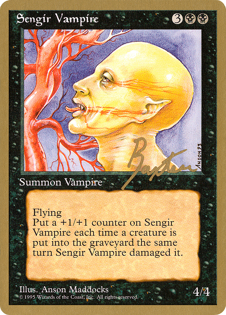 Image of Sengir Vampire - 1996 George Baxter (4ED) (WCD-) - Pro Tour Collector Set