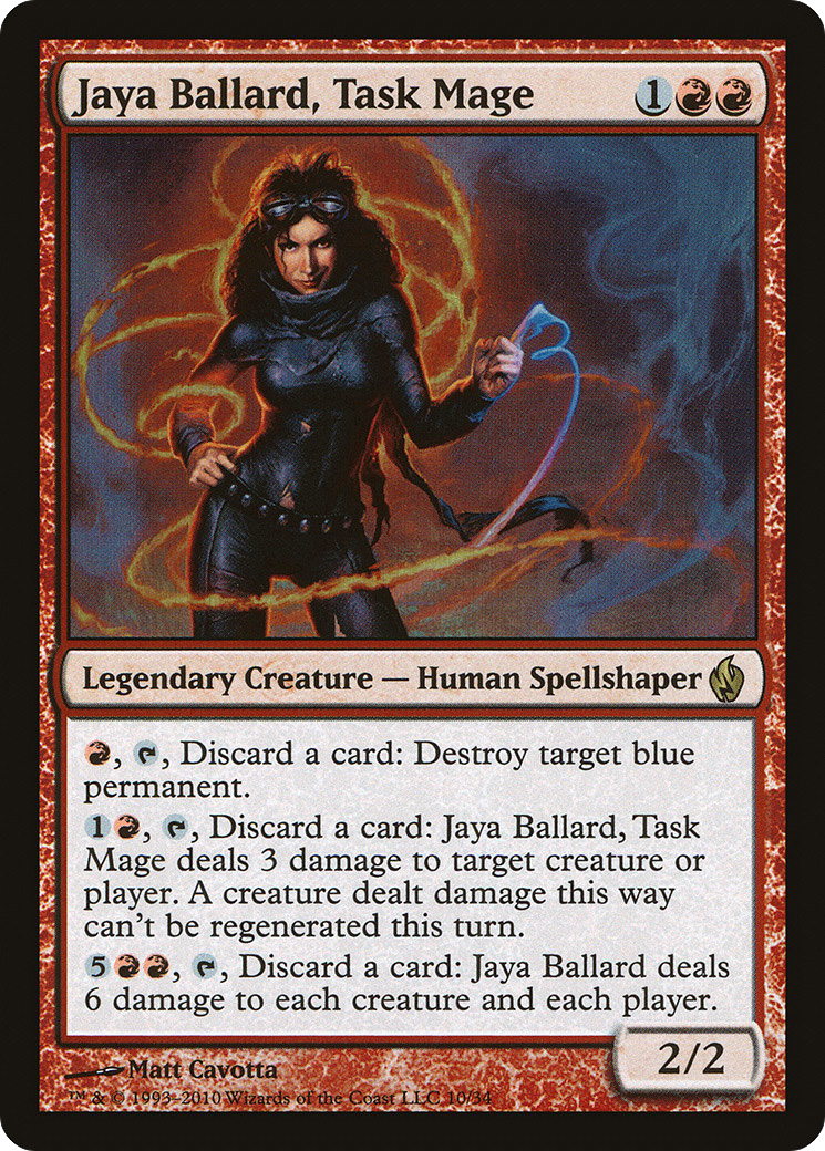 Image of Jaya Ballard, Task Mage (PD2-010) - Premium Deck Series: Fire and Lightning Foil