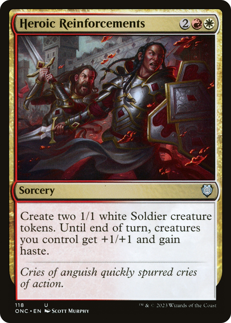 Image of Heroic Reinforcements (ONC-118) - Phyrexia: All Will Be One Commander