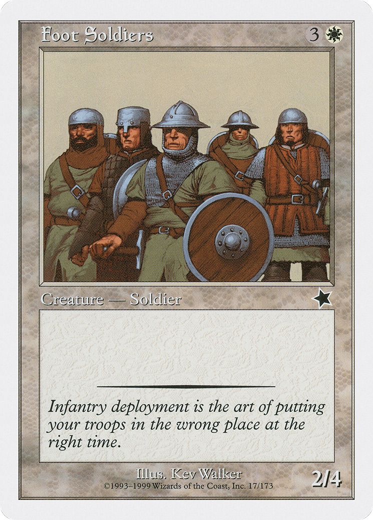 Image of Foot Soldiers (S99-017) - Starter 1999