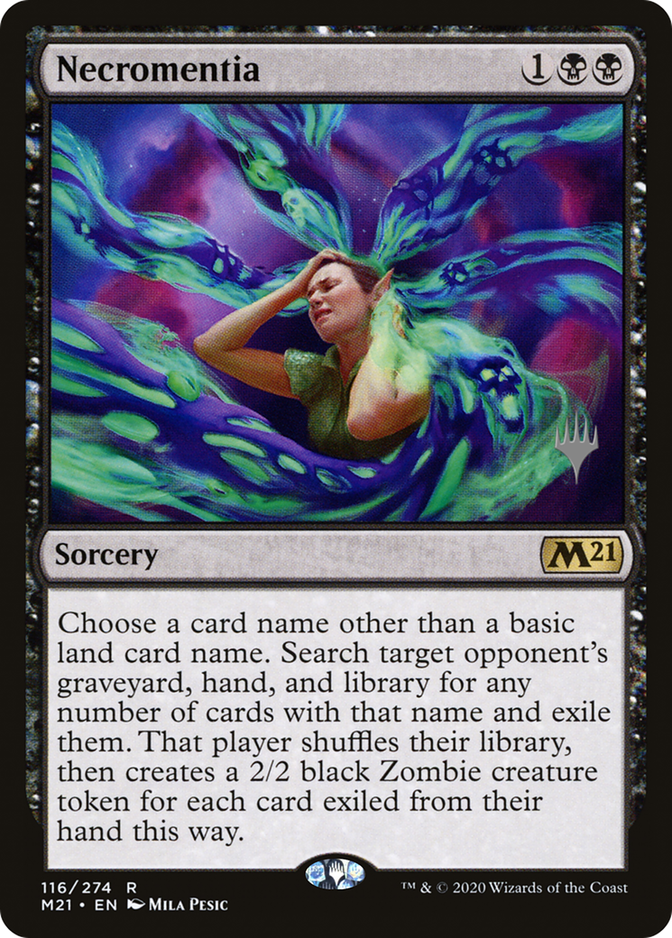 Image of Necromentia (PPM21-116) - Core Set 2021 Promos Foil