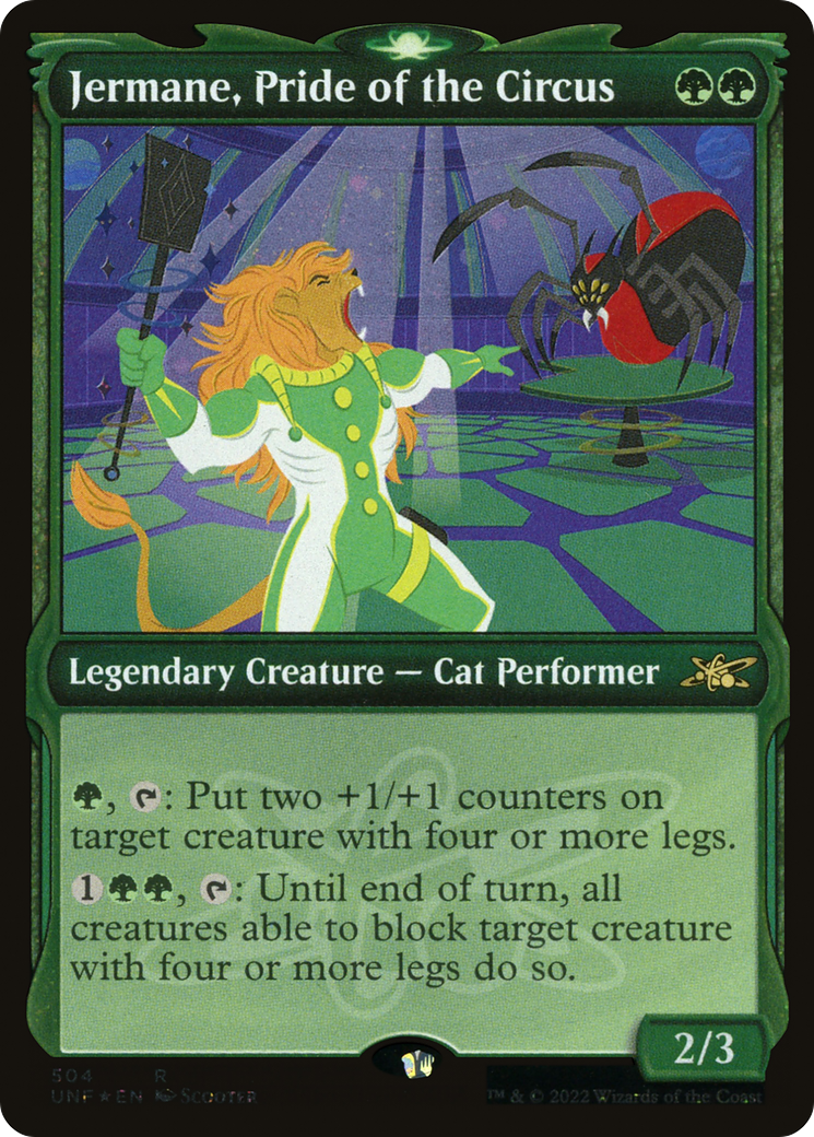 Image of Jermane, Pride of the Circus (Showcase) (Galaxy Foil) (UNF-504) - Unfinity: (Showcase) Foil
