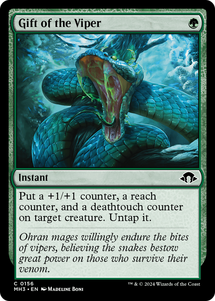 Image of Gift of the Viper (MH3-156) - Modern Horizons 3 Foil