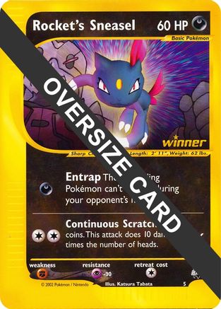 Image of Rocket's Sneasel 005  Jumbo Cards - Promo