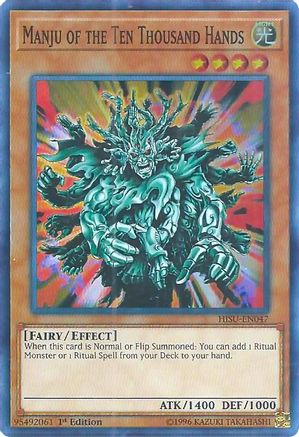 Image of Manju of the Ten Thousand Hands (HISU-EN047) - Hidden Summoners 1st Edition