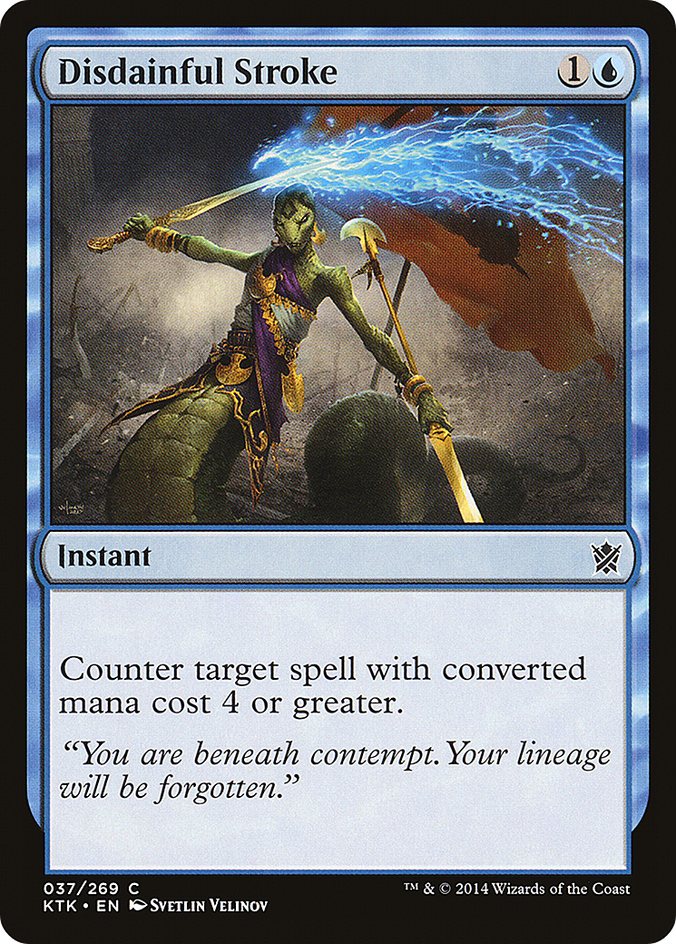 Image of Disdainful Stroke (KTK-037) - Khans of Tarkir Foil