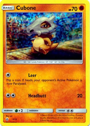 Image of Cubone 007/012  - Holofoil McDonalds Promos 2018 - Promo