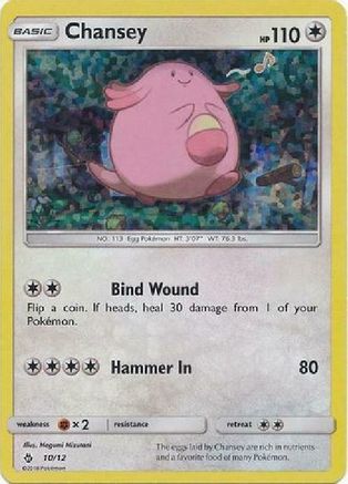 Image of Chansey 010/12  - Holofoil McDonalds Promos 2018 - Promo