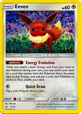 Image of Eevee 011/012  - Holofoil McDonalds Promos 2018 - Promo