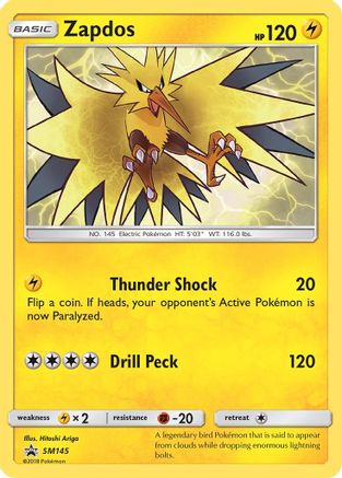 Image of Zapdos - SM145  - Holofoil SM Promos - Promo