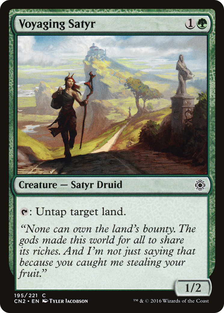 Image of Voyaging Satyr (CN2-195) - Conspiracy: Take the Crown Foil