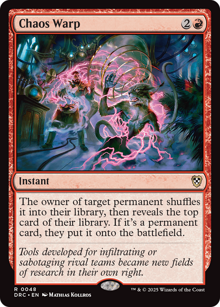 Image of Chaos Warp (DRC-048) - Commander: Aetherdrift