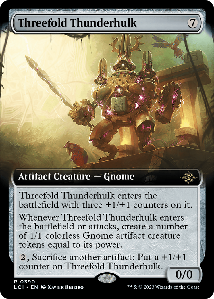 Image of Threefold Thunderhulk (Extended Art) (LCI-390) - The Lost Caverns of Ixalan: (Extended Art)