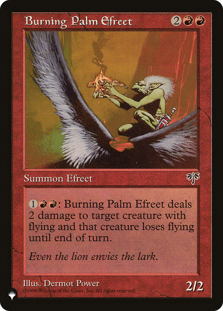 Image of Burning Palm Efreet (LIST-MIR-161) - The List