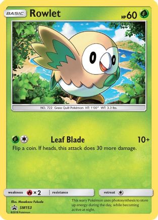 Image of Rowlet SM153  - Holofoil SM Promos - Promo