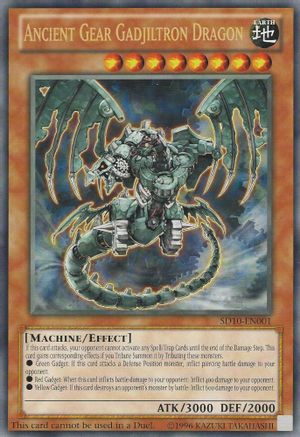 Image of Ancient Gear Gadjiltron Dragon (Oversized) (Machine Madness) (SD10-EN001) - Yu-Gi-Oh! Value Boxes Limited