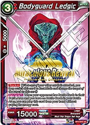 Image of Bodyguard Ledgic (Shenron's Chosen Stamped) (BT3-015) - Tournament Promotion Cards