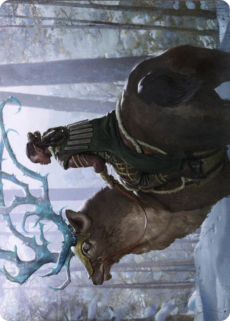 Image of Boreal Outrider Art Card (ASKHM-042) - Art Series: Kaldheim (Borderless)