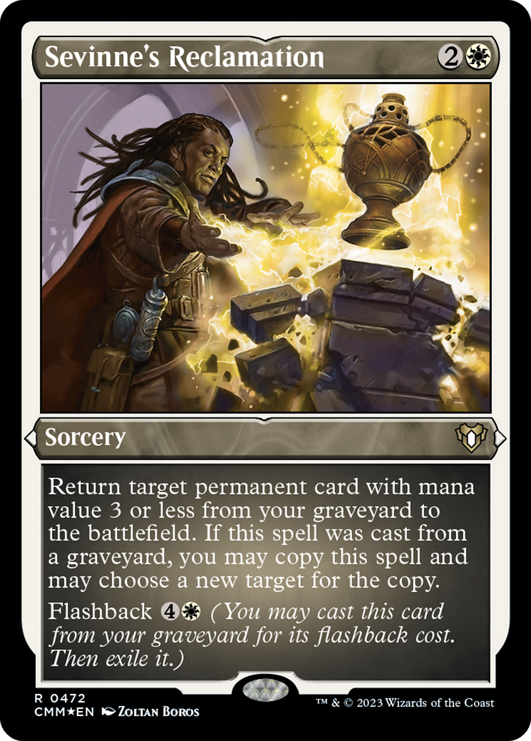 Image of Sevinne's Reclamation (CMM-472) - Commander Masters Etched Foil