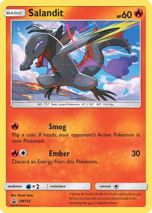 Image of Salandit SM154  - Holofoil SM Promos - Promo