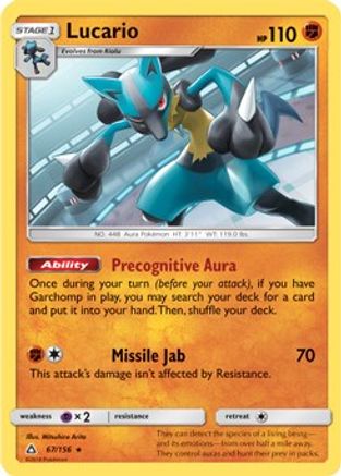 Image of Lucario 067/156  Deck Exclusives - Rare