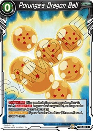 Image of Porunga's Dragon Ball (TB3-067) - Clash of Fates Foil