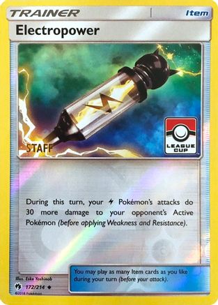Image of Electropower 172/214  - Reverse Holofoil League & Championship Cards - Promo