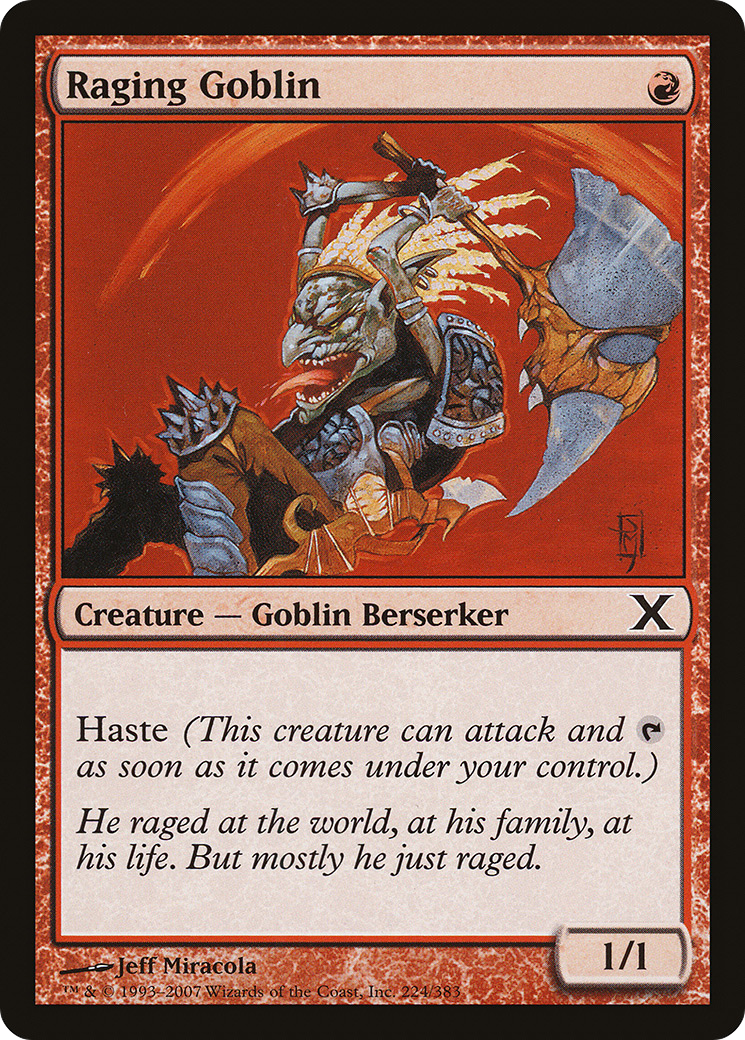 Image of Raging Goblin (10E-224) - Tenth Edition