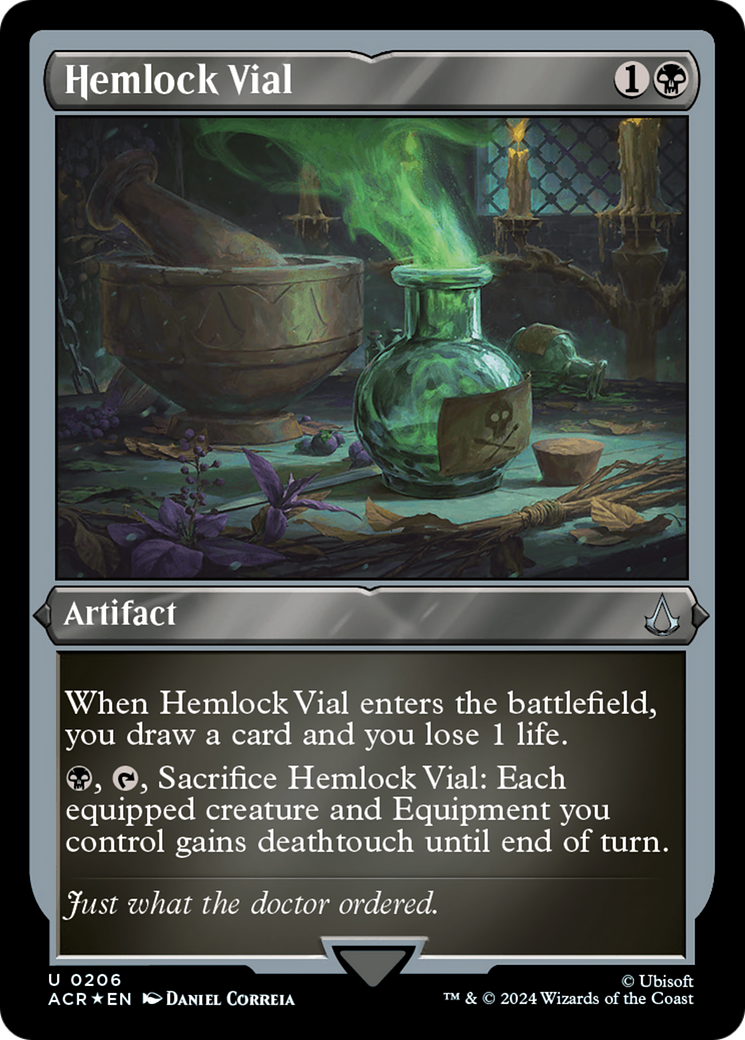 Image of Hemlock Vial (ACR-206) - Assassin's Creed Etched Foil