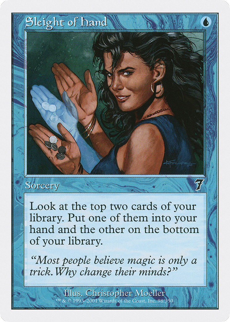 Image of Sleight of Hand (7ED-098) - 7th Edition Foil