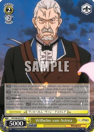 Image of Wilhelm van Astrea (RZ/S46-E014 U) - Re:ZERO