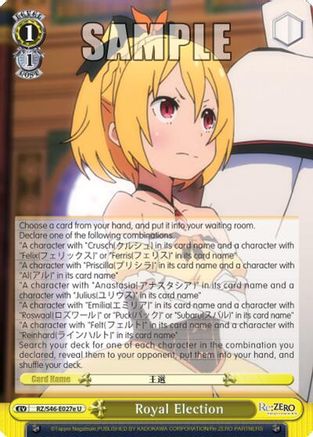 Image of Royal Election (E) (RZ/S46-E027e U) - Re:ZERO