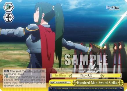 Image of Hundred Man Sword Strike (RZ/S46-E029 CC) - Re:ZERO