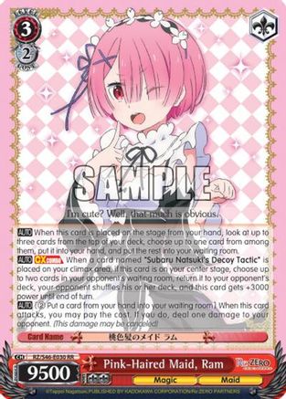 Image of Pink-Haired Maid, Ram (RZ/S46-E030 RR) - Re:ZERO