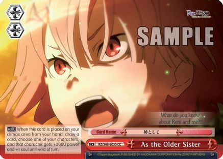 Image of As the Older Sister (RZ/S46-E055 CC) - Re:ZERO