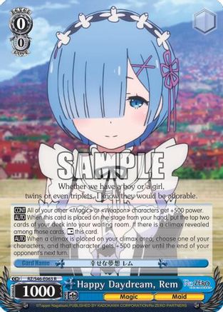 Image of Happy Daydream, Rem (RZ/S46-E063 R) - Re:ZERO