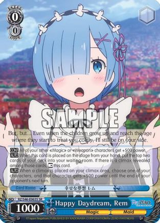 Image of Happy Daydream, Rem (SR) (RZ/S46-E063S SR) - Re:ZERO