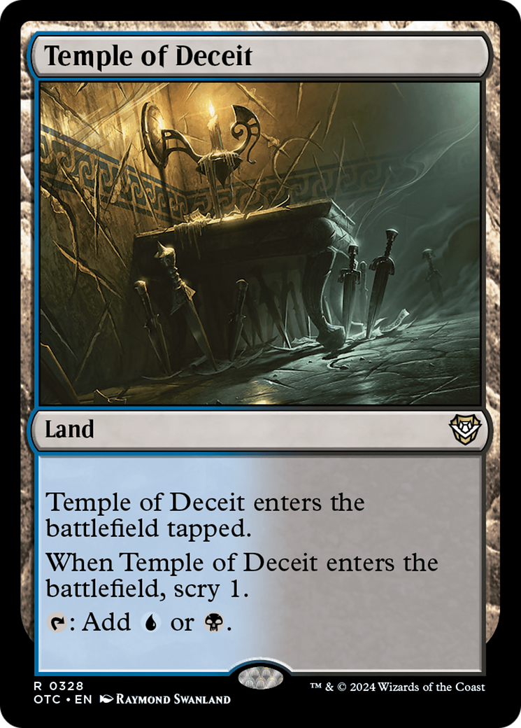 Image of Temple of Deceit (OTC-328) - Outlaws of Thunder Junction Commander
